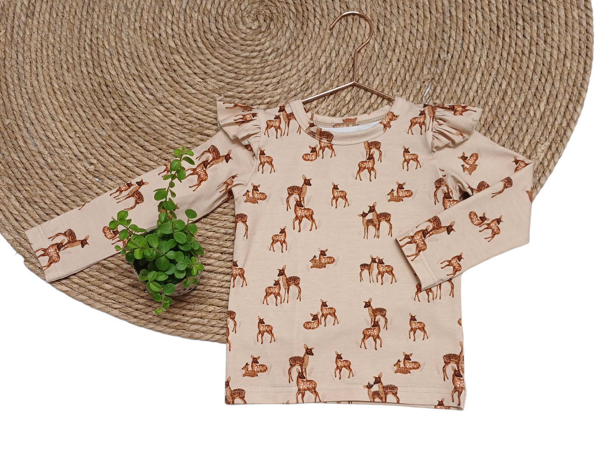 Basic Longsleeve Puck met dierenprint naar keuze