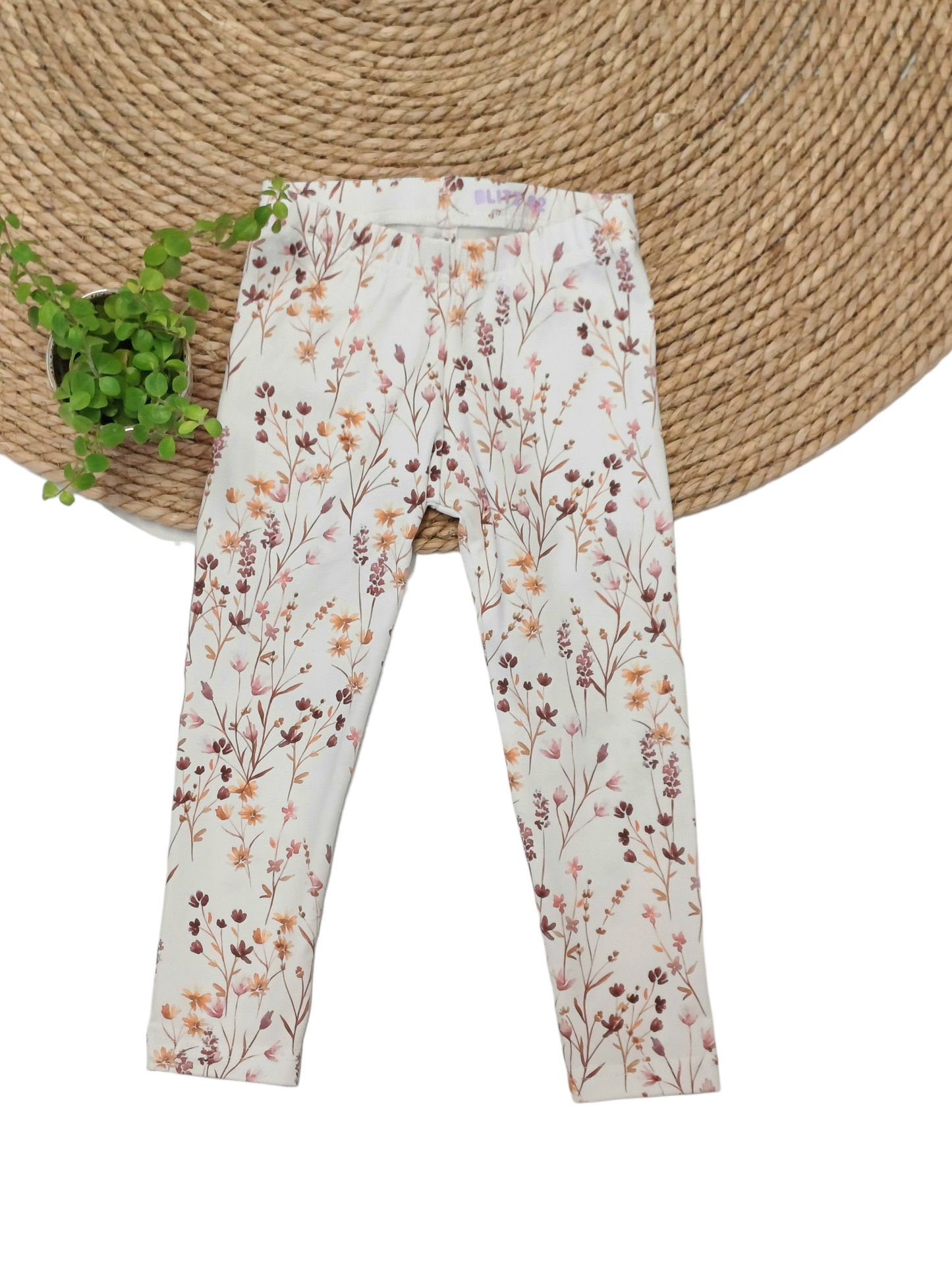 Legging met bloemenprint naar keuze