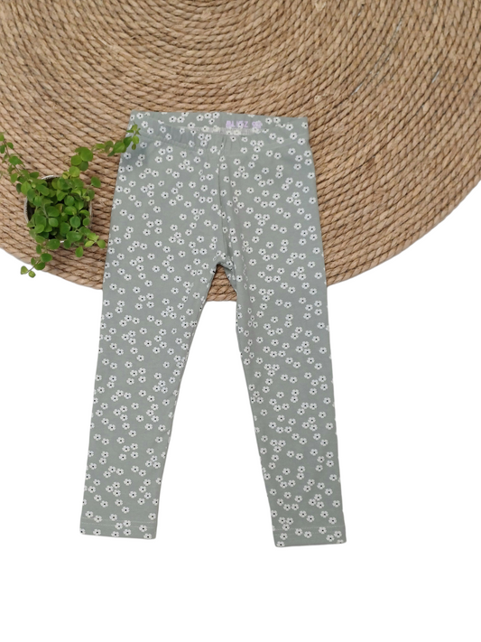 Legging sweet floral sage groen