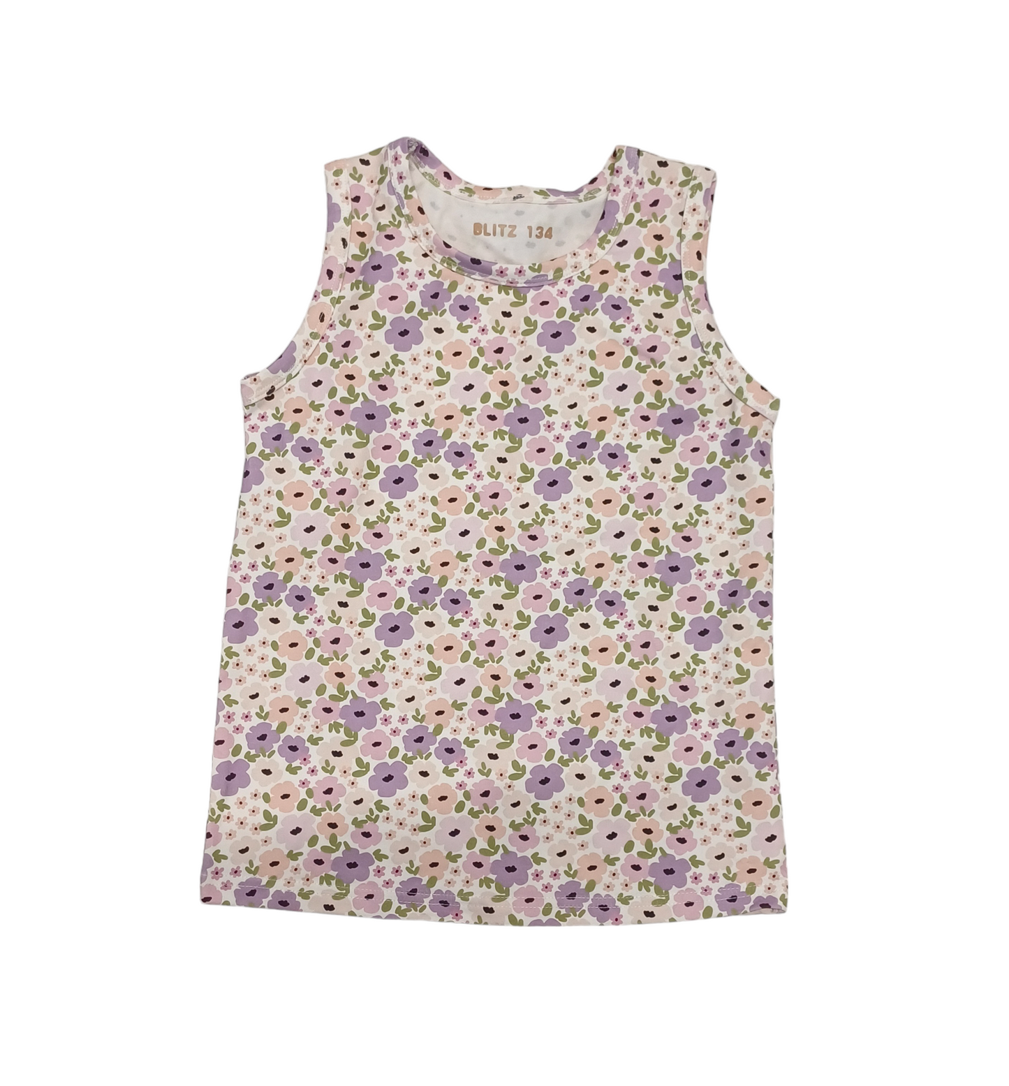 SALE MAAT 134 Tanktop Jamie lila spring flowers