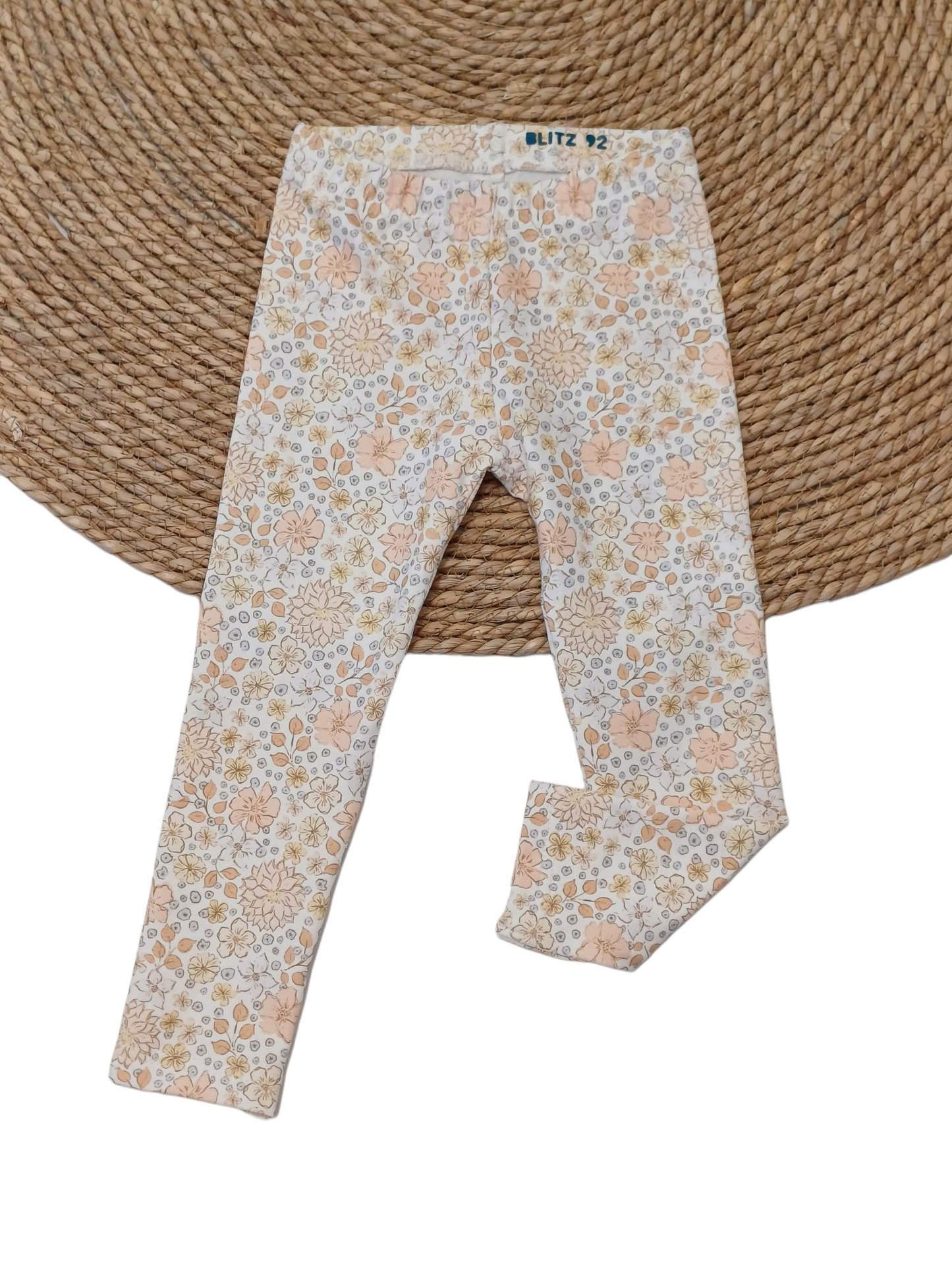 Legging sky blue flowerfield