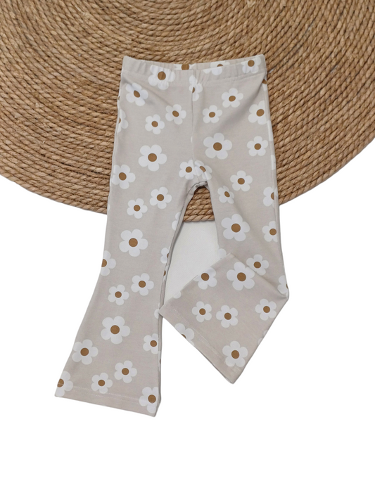 Flared broek daisy zand