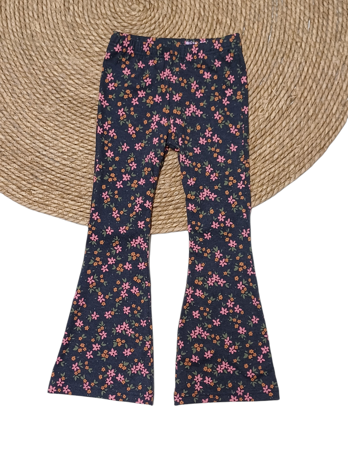 Flared broek bright flowers