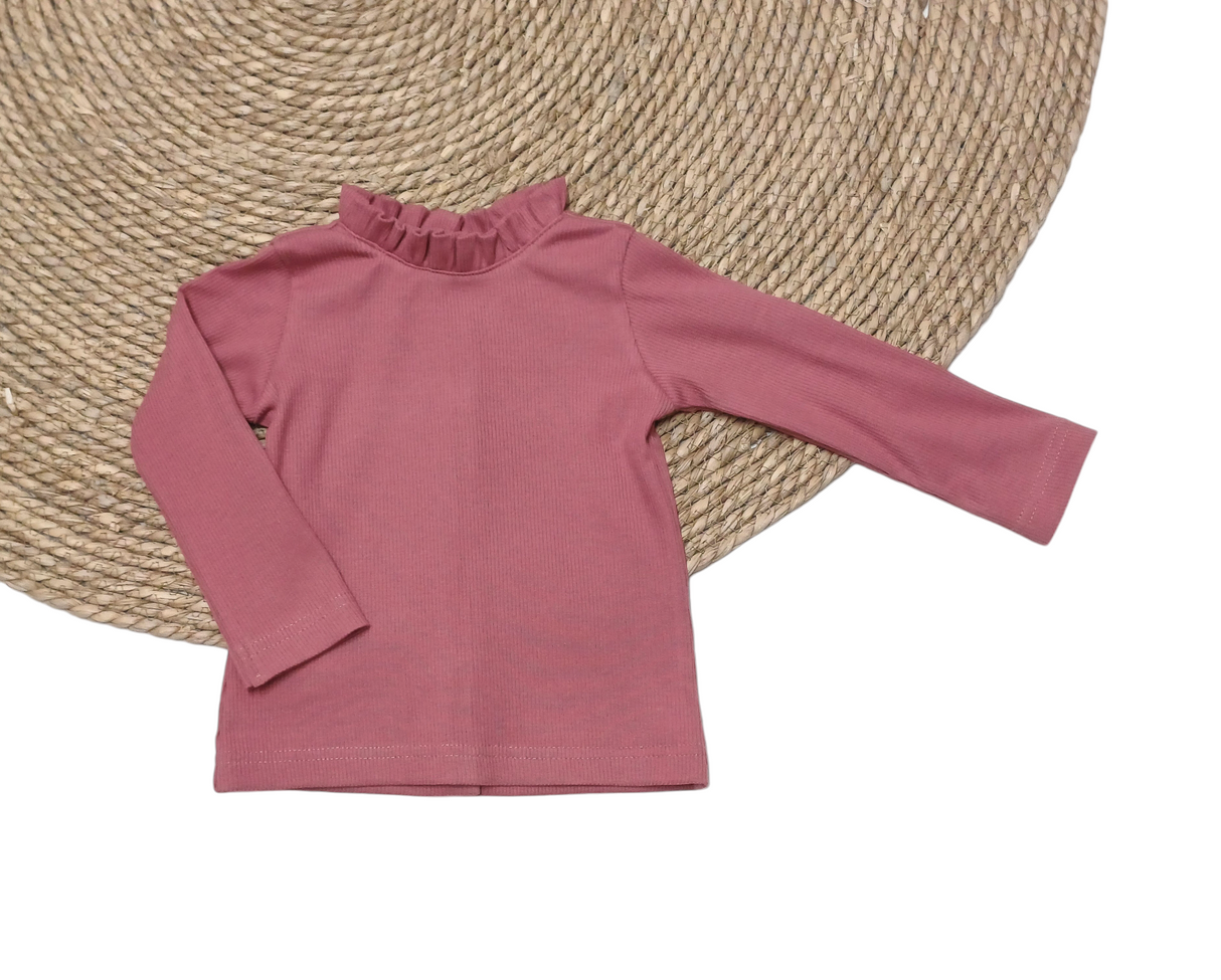 Longsleeve Lana fijne rib in verschillende kleuren