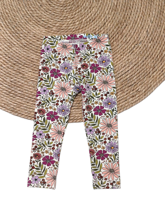 Legging sweet poppy flowers