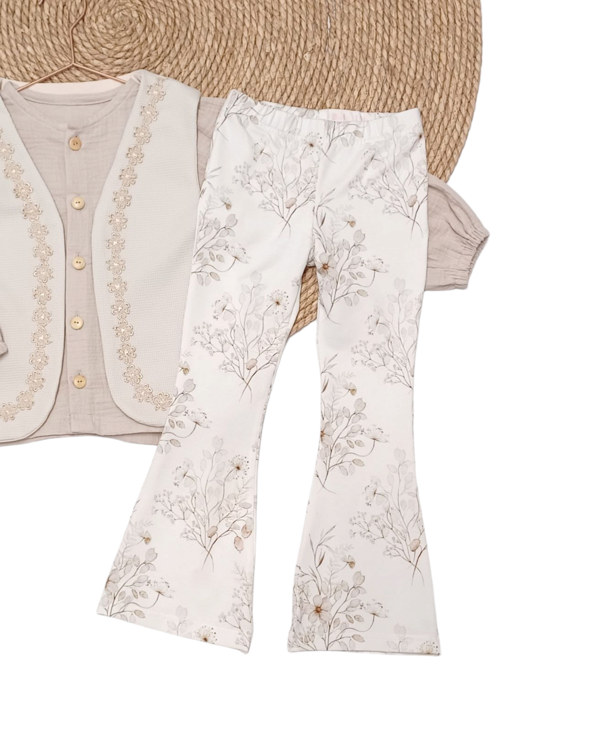 Flared broek blossom