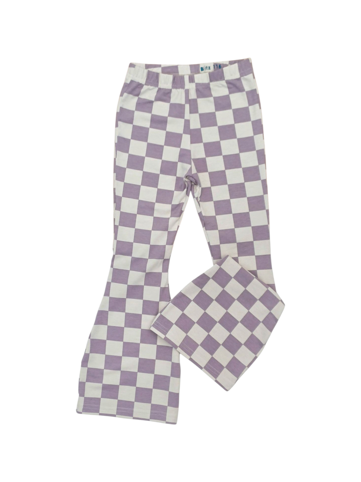 Flared broek bricks lila
