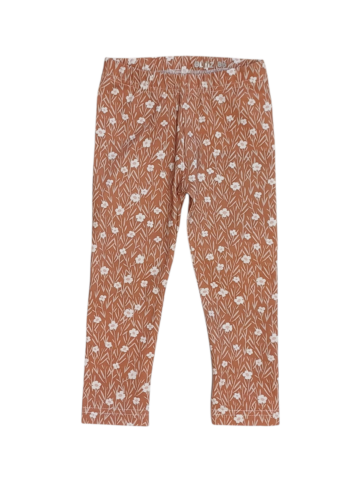 Legging frosty flowers (roestbruin)