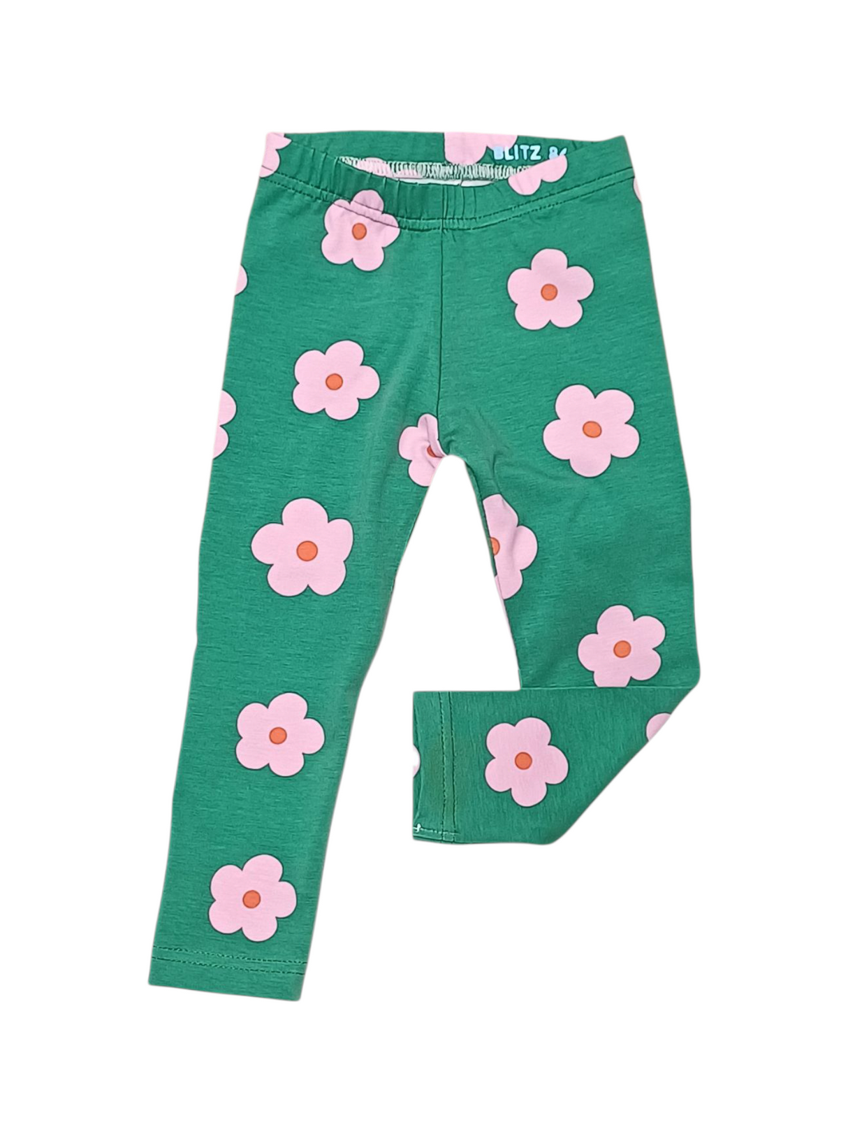 Legging bloemen op groen