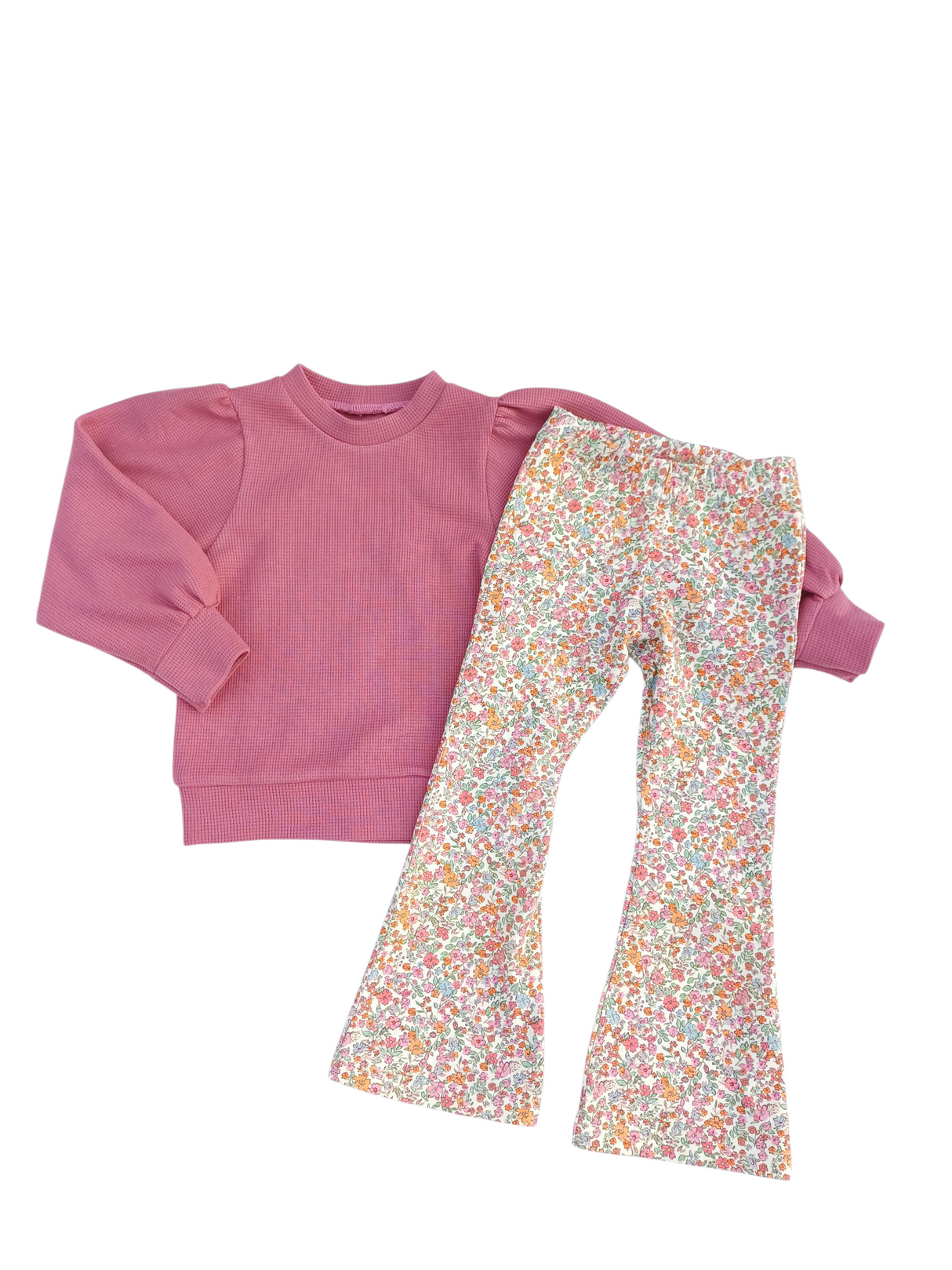 Flared broek floral crush