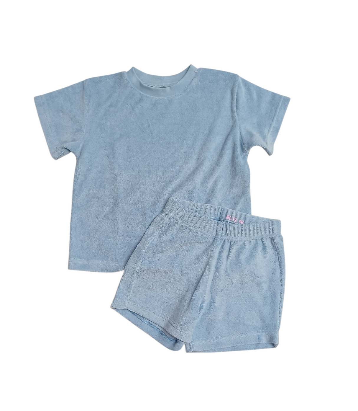 SALE MAAT 98 Set badstof lichtblauw