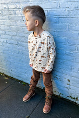 Loose fit longsleeve Nora met dierenprint naar keuze
