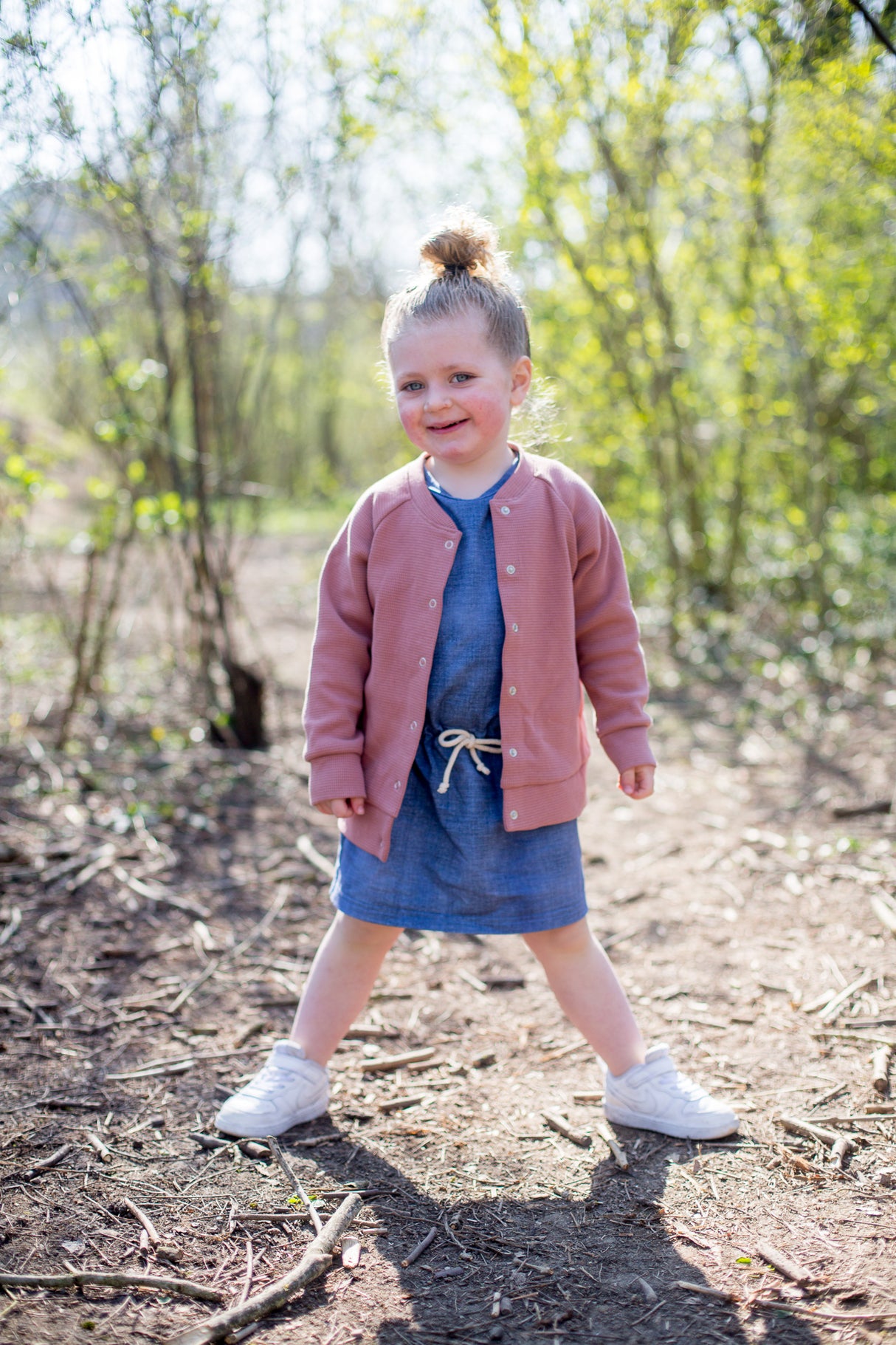 Vest Renee wafelstof
