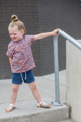 Oversized T-shirt Rowan in bloemenprint naar keuze