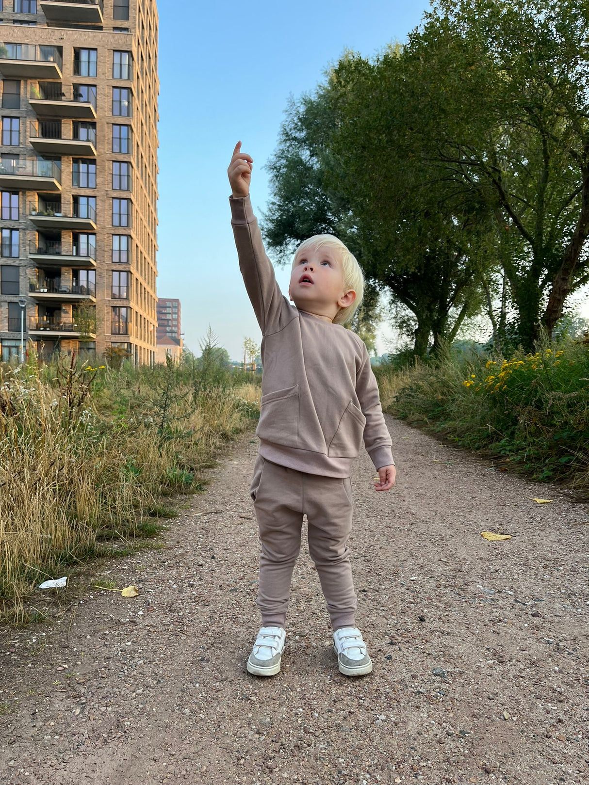 Joggingbroek Charly uni sweaterstof in kleur naar keuze
