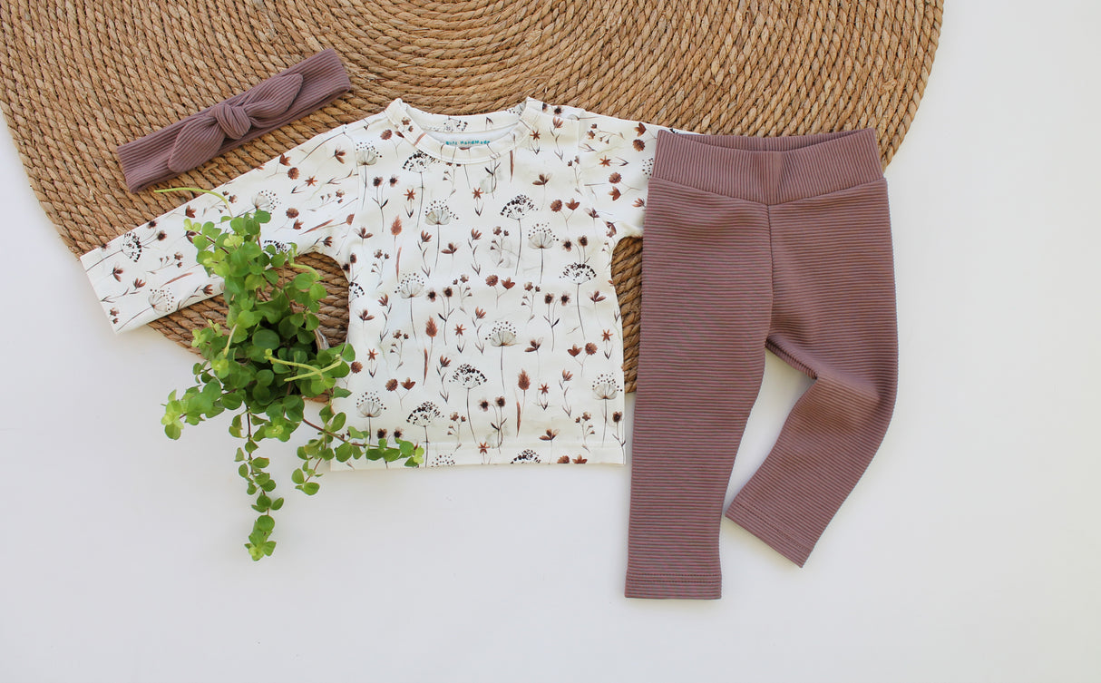 Legging grove rib