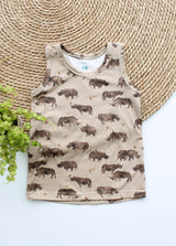 Tanktop Jamie met dierenprint naar keuze