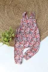 Tuinbroek Bobby met bloemenprint