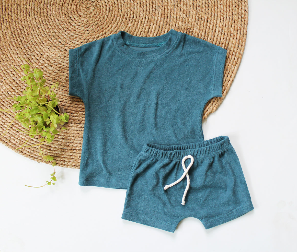 Oversized T-shirt Rowan badstof in verschillende kleuren
