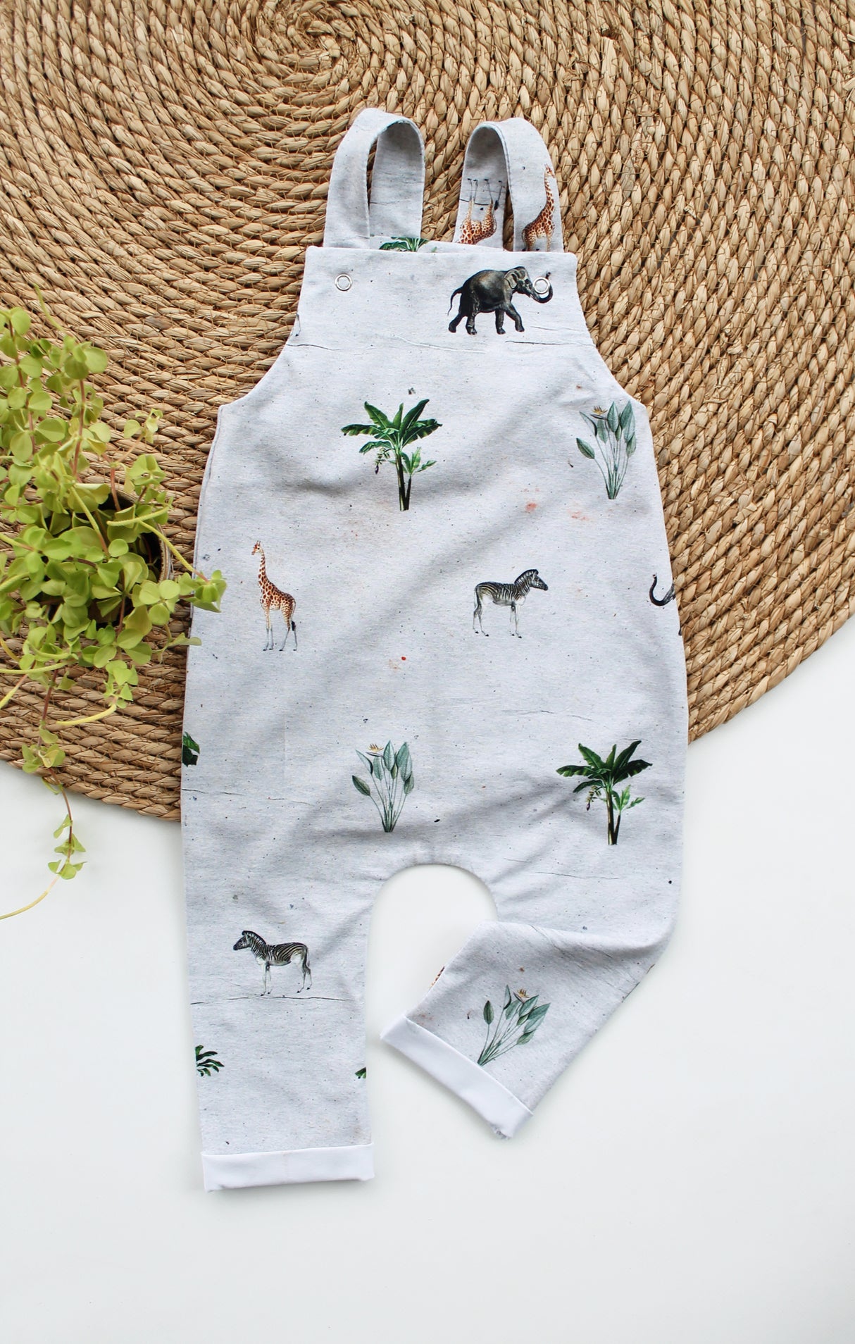Tuinbroek Bobby met dierenprint naar keuze