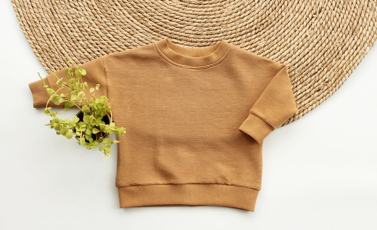 Sweater Vieve grove rib in kleur naar keuze