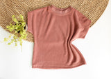 Oversized T-shirt Rowan badstof in verschillende kleuren
