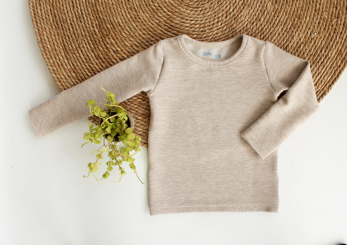 Basic Longsleeve Puck grove rib in kleur naar keuze