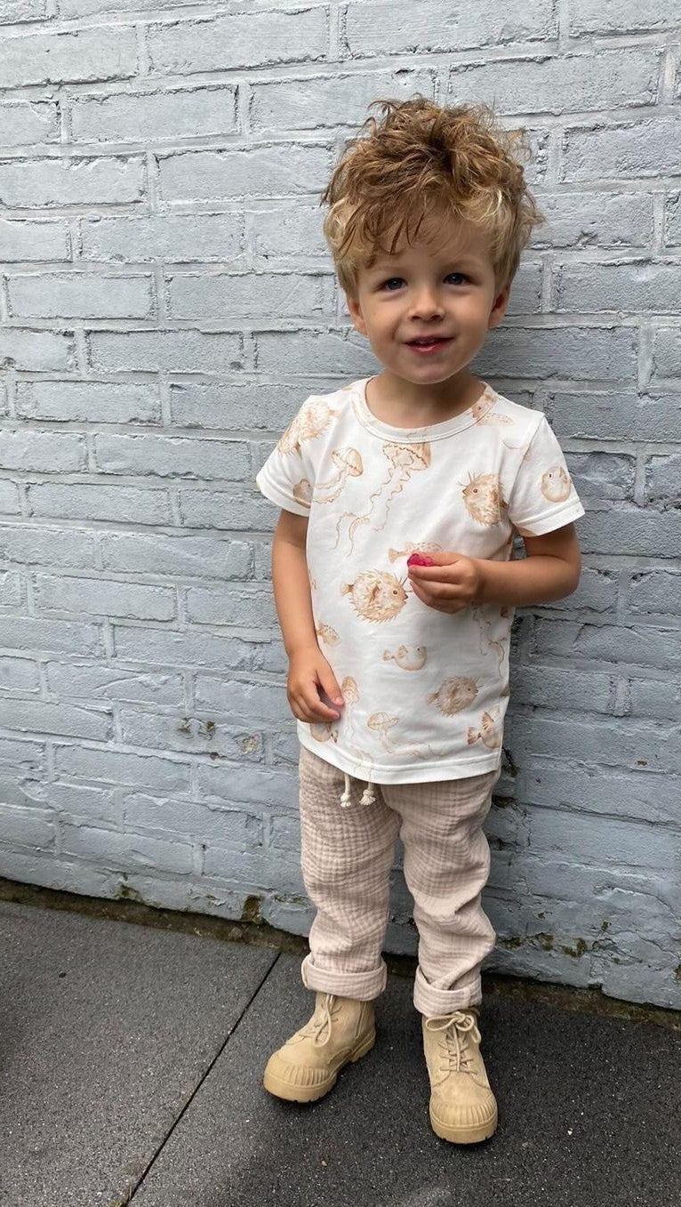 Basic T-shirt Sam dierenprint