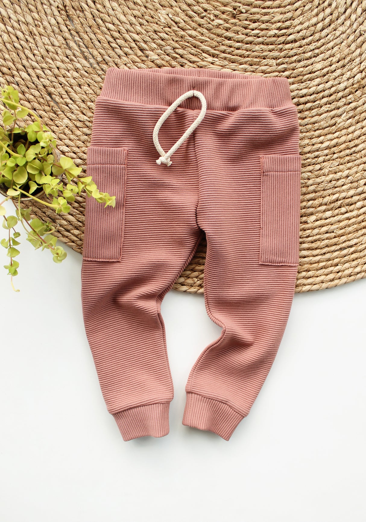 Joggingbroek Cas grove rib in kleur naar keuze