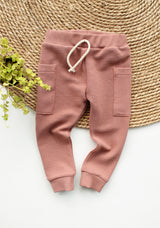 Joggingbroek Cas grove rib in kleur naar keuze