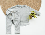 Sweater Vik wafel sweater in kleur naar keuze