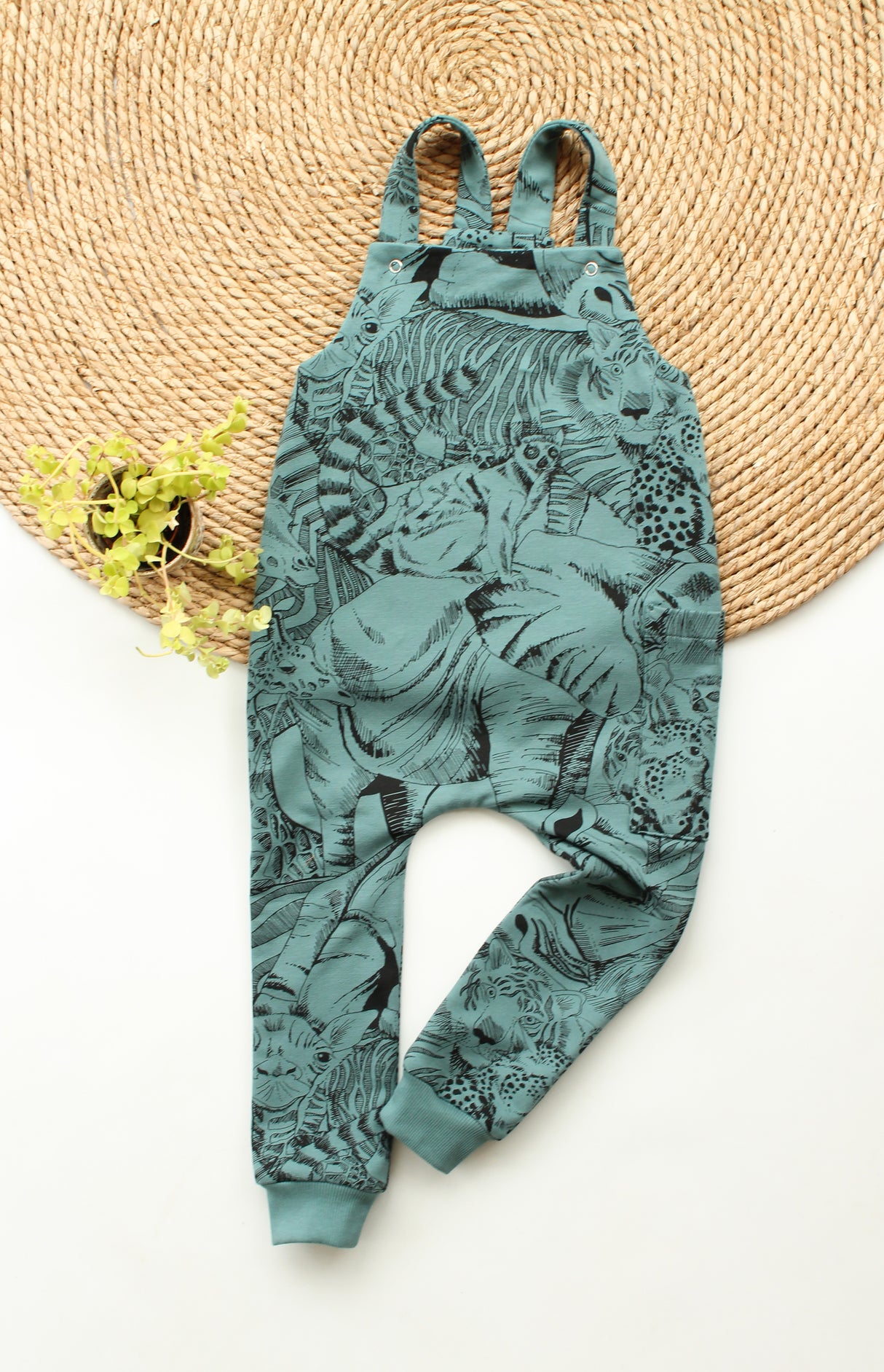 Tuinbroek Bobby sweater in hippe print naar keuze
