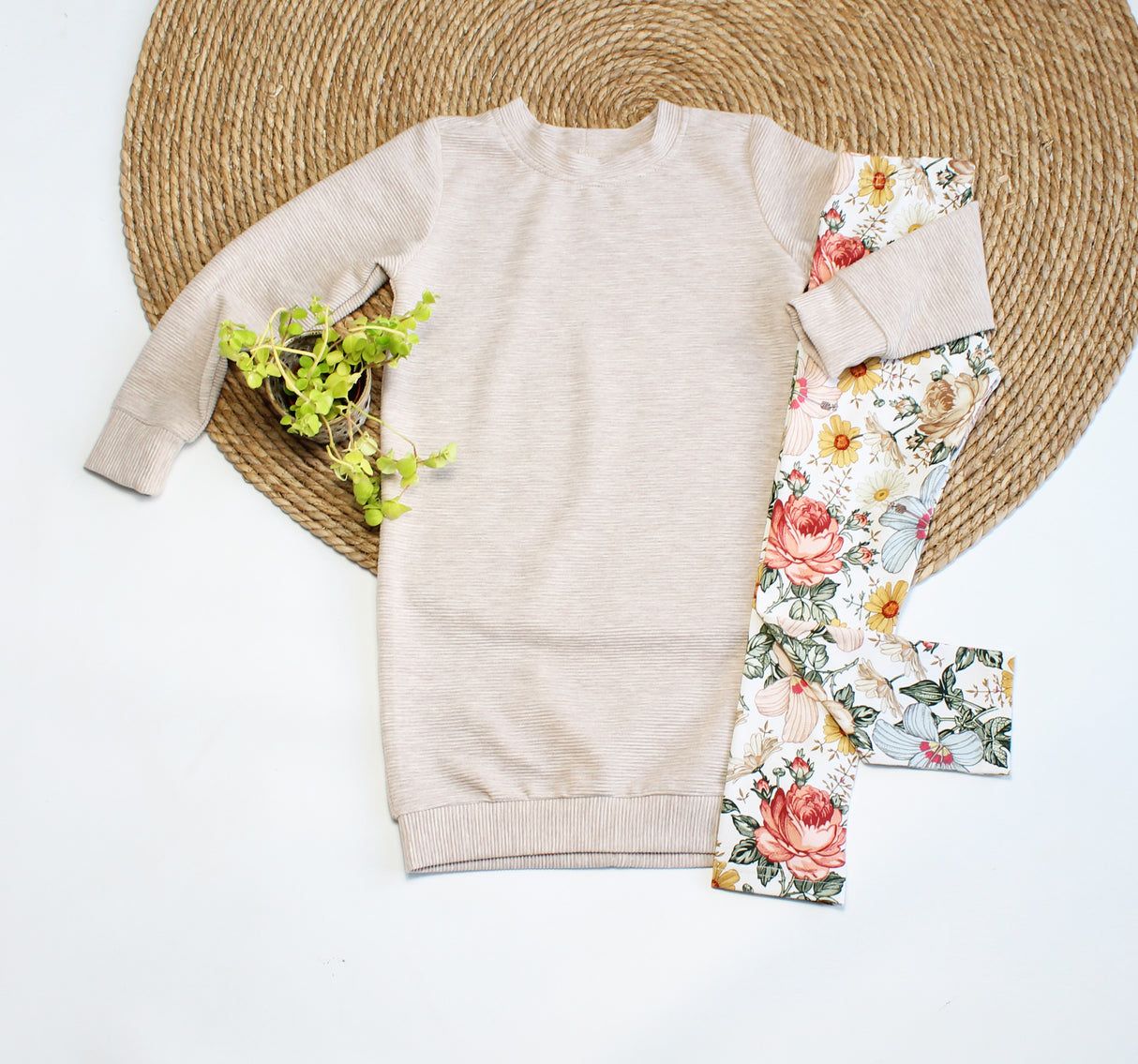 Sweaterjurk Sofie grove rib in kleur naar keuze