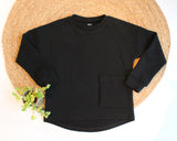 Sweater Vik wafel sweater in kleur naar keuze