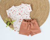 Short Vera grove rib in kleur naar keuze