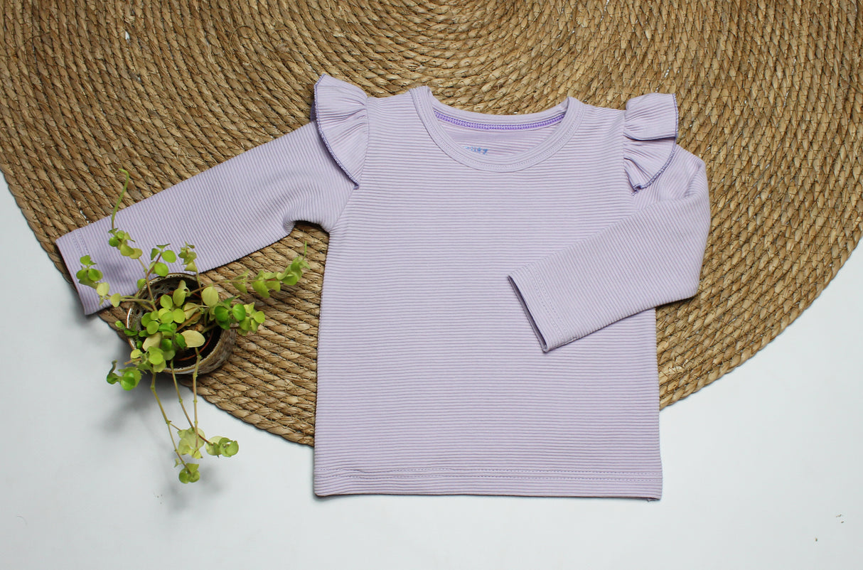 Basic Longsleeve Puck grove rib in kleur naar keuze