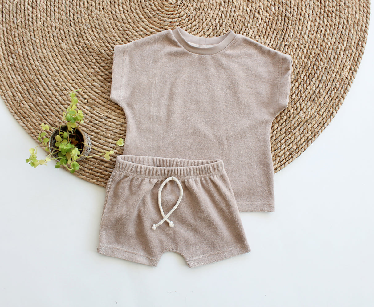 Oversized T-shirt Rowan badstof in verschillende kleuren