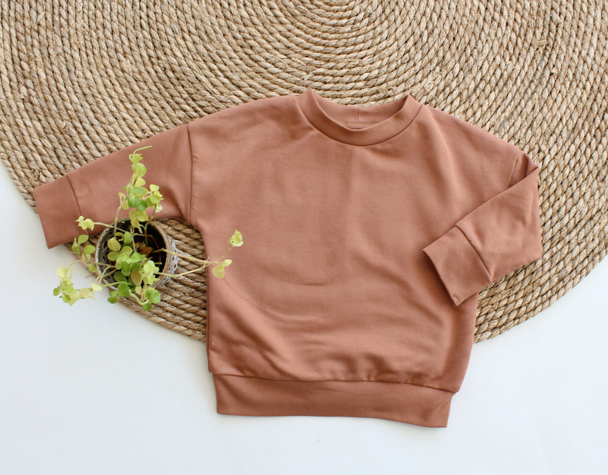 Sweater Vieve uni sweater in kleur naar keuze