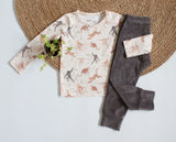 Basic Longsleeve Puck met dierenprint naar keuze
