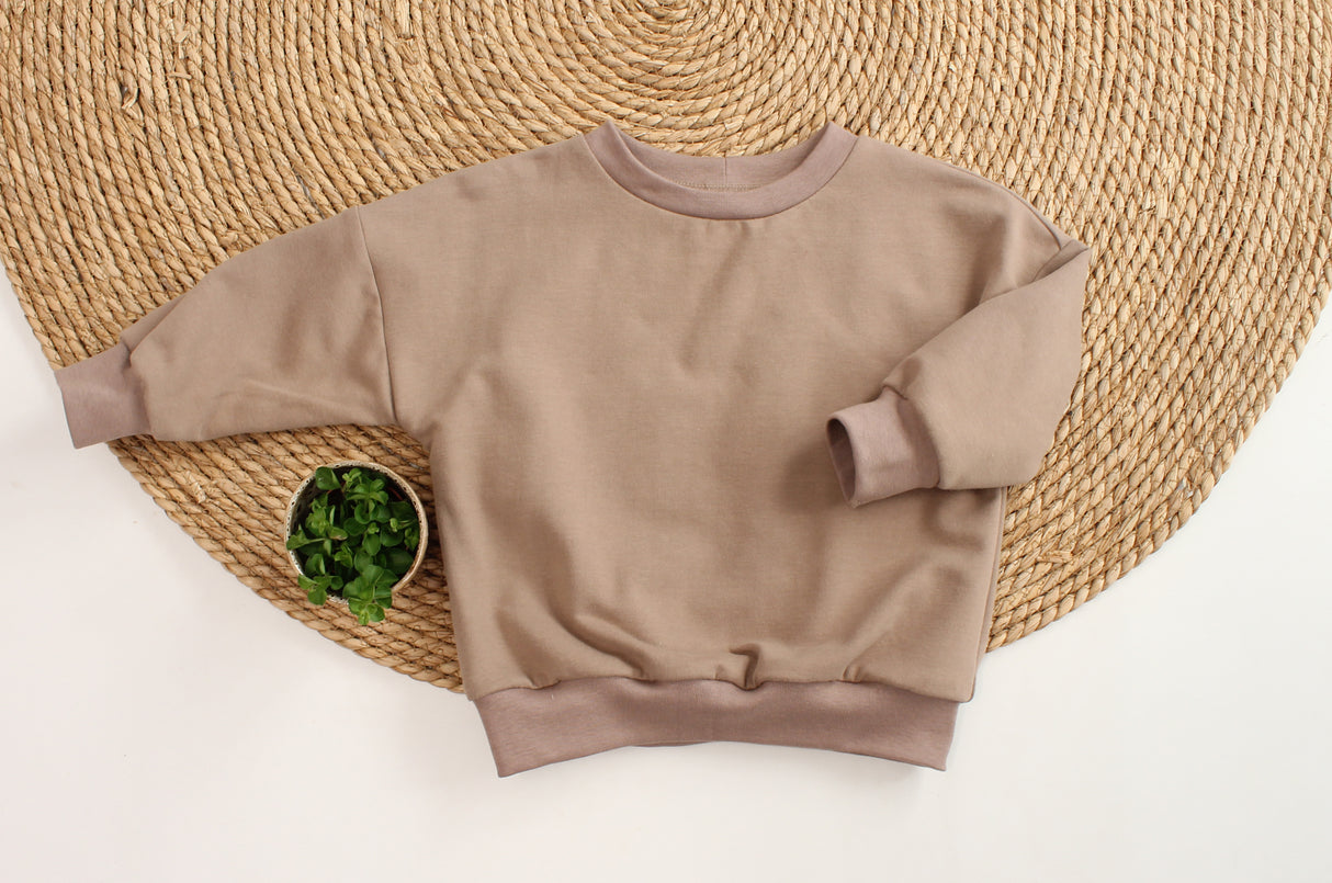 Oversized Sweater River uni sweater in kleur naar keuze