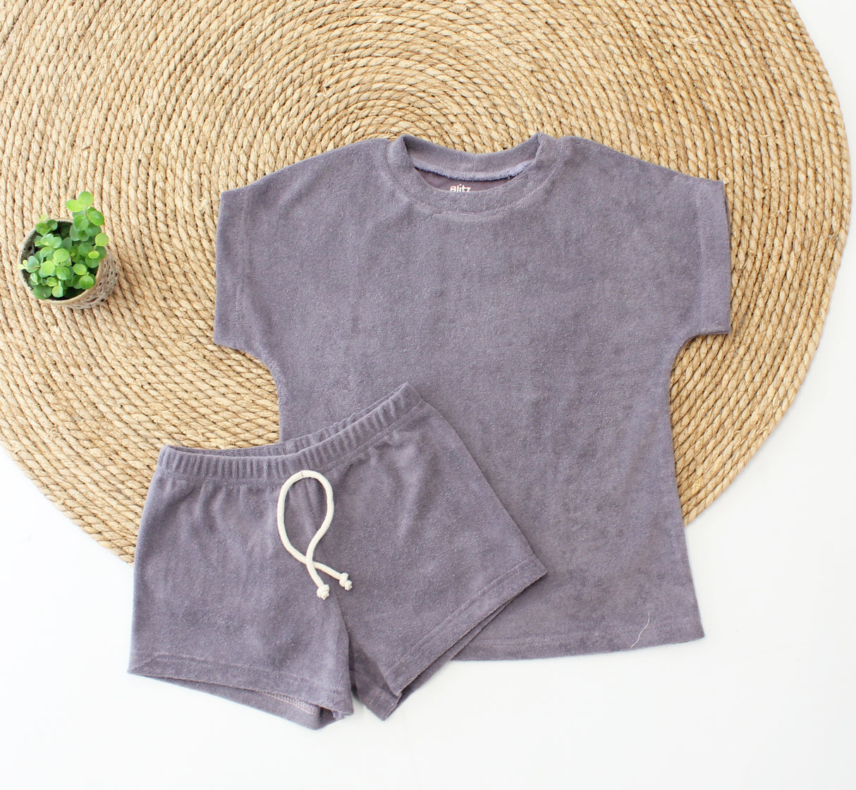 Oversized T-shirt Rowan badstof in verschillende kleuren