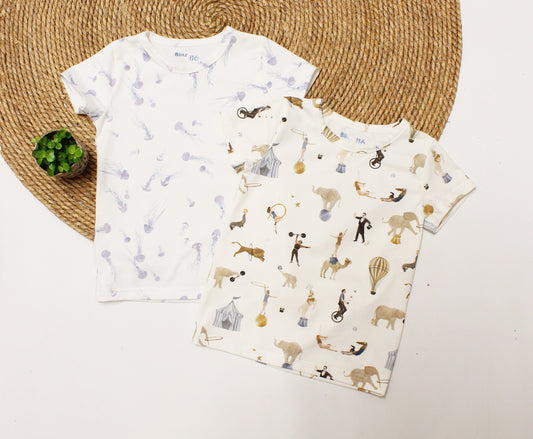 Basic T-shirt Sam in dierenprint naar keuze