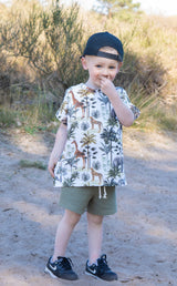 Oversized T-shirt Rowan in dierenprint naar keuze