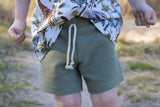 Short Bas grove rib in kleur naar keuze