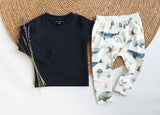 Basic Longsleeve Puck grove rib in kleur naar keuze