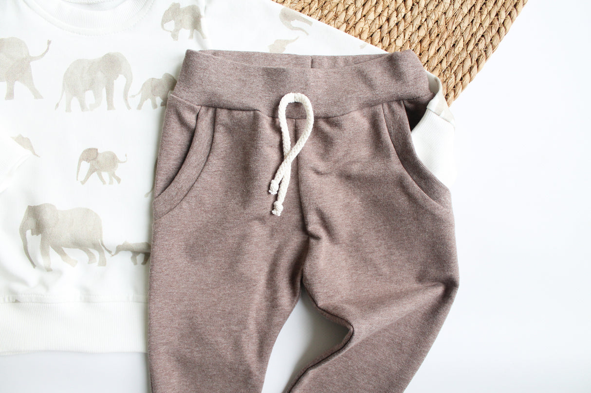 Joggingbroek Charly uni sweaterstof in kleur naar keuze