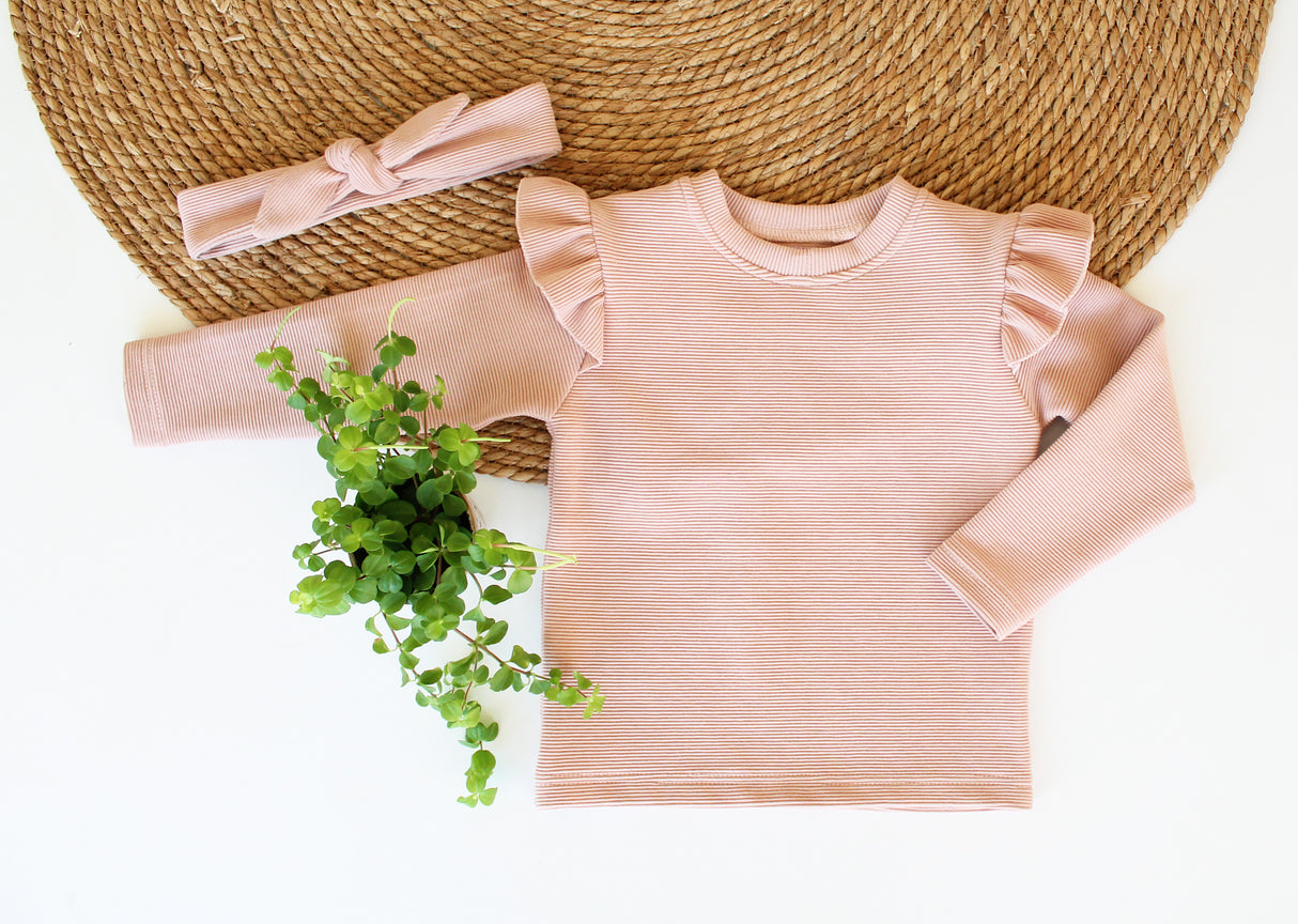 Basic Longsleeve Puck grove rib in kleur naar keuze