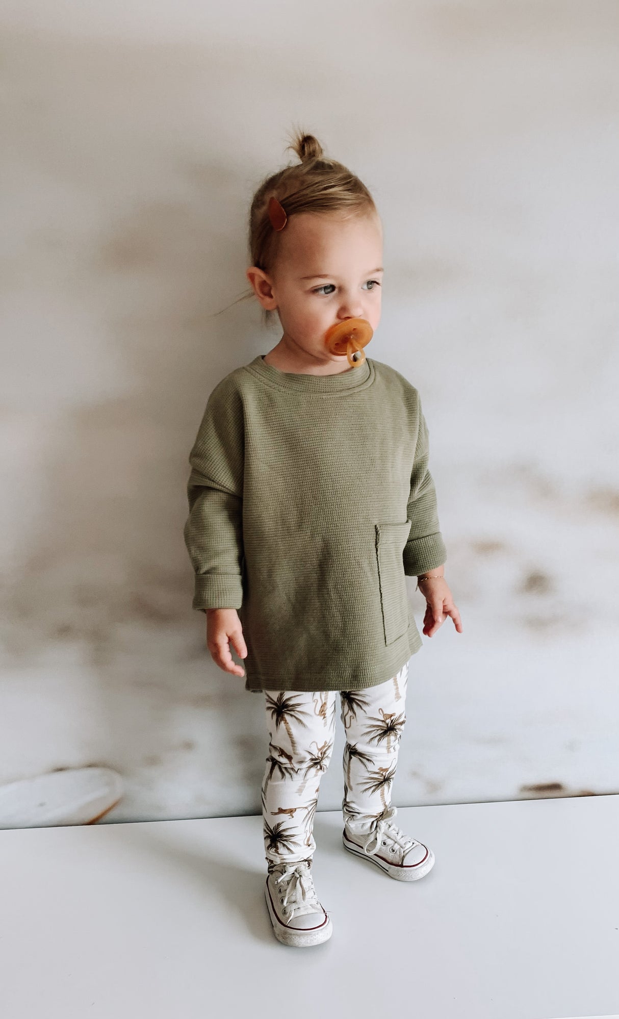 Sweater Vik wafel sweater in kleur naar keuze